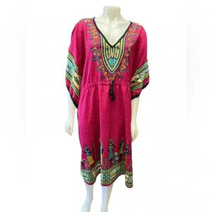 Rebellion Kafton Festival Egyptian Motif One Size Dress